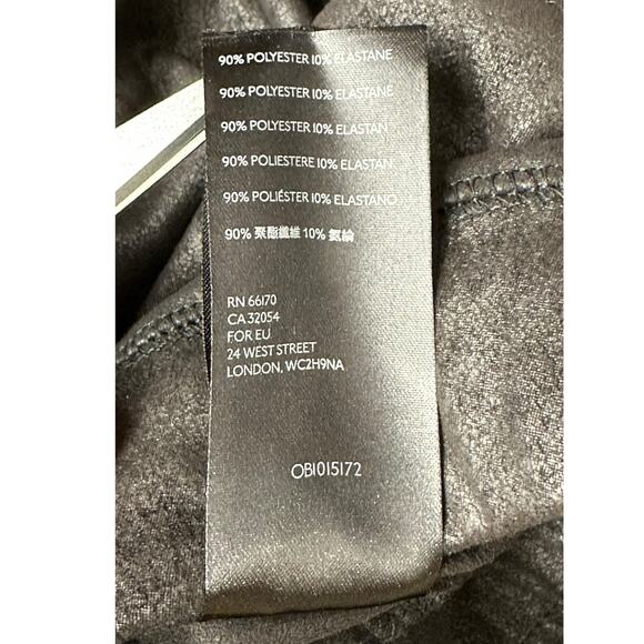 Free People Pants Womens Small Black Vegan Suede Skinny Stretch High Rise Grunge - Picture 6 of 6